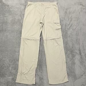 Columbia Pants Boys XL Beige Convertible Short Cargo Trousers